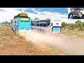 Too fast  bus racing  overtaking on narrow road ultimate