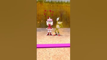Sonic uses Chaos Emerald to transform and rescue Amy Rose in the Squid Game #sonic #squidgame