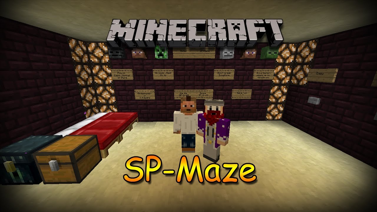 Minecraft SP Maze - اطول ماب عربي - YouTube