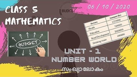 Class 5 | Mathematics | Number World | Kite Victers First bell | 06-10-2020