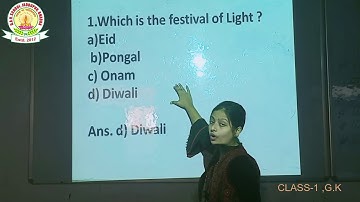 DAV SCHOOL TUTORIAL CLASS 1 G K BY SHREEN MISS