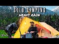 Solo night camping in heavy rain  kashmir ep2  the umar