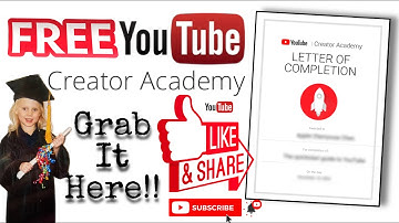 YouTube Creator Academy (Letter of Completion)