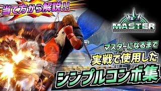 マスターまでに実際に使った実戦向けコンボ｜垂直ジャンプ中P始動・しゃがみ弱P始動・強龍尾脚始動・立ち中P始動の使い分け