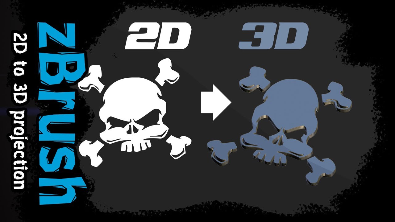 zbrush 2d to 3d