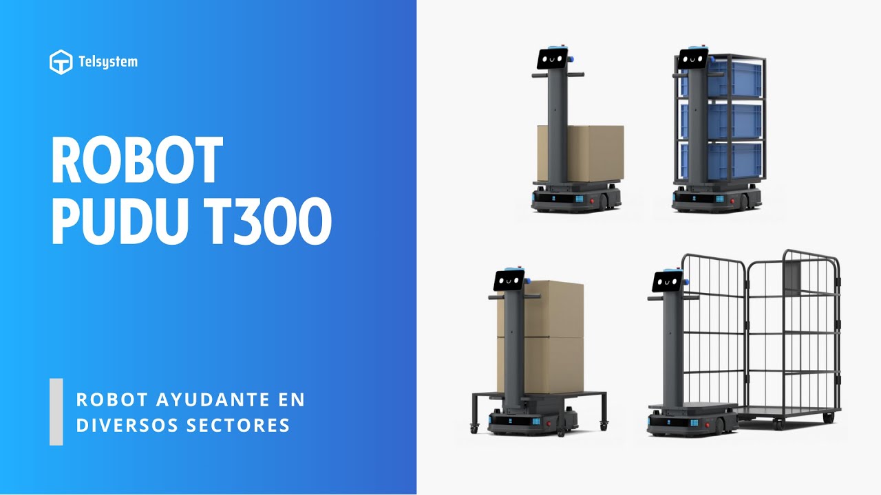 PUDU T300 - El robot ayudante de reparto industrial | Robótica Inteligente