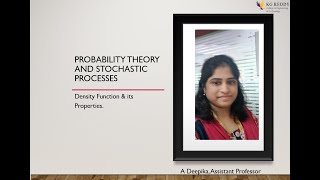 Probability Theory & Stochastic Processes : Density Function