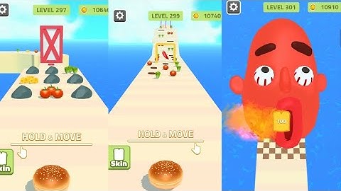 Sandwich runner all levels game mobile walkthrough, gameplay,Android iOS Level (297-299-300)