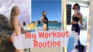 1st VLOG EVER!! WORKOUT ROUTINE 🏋🏼‍♀️