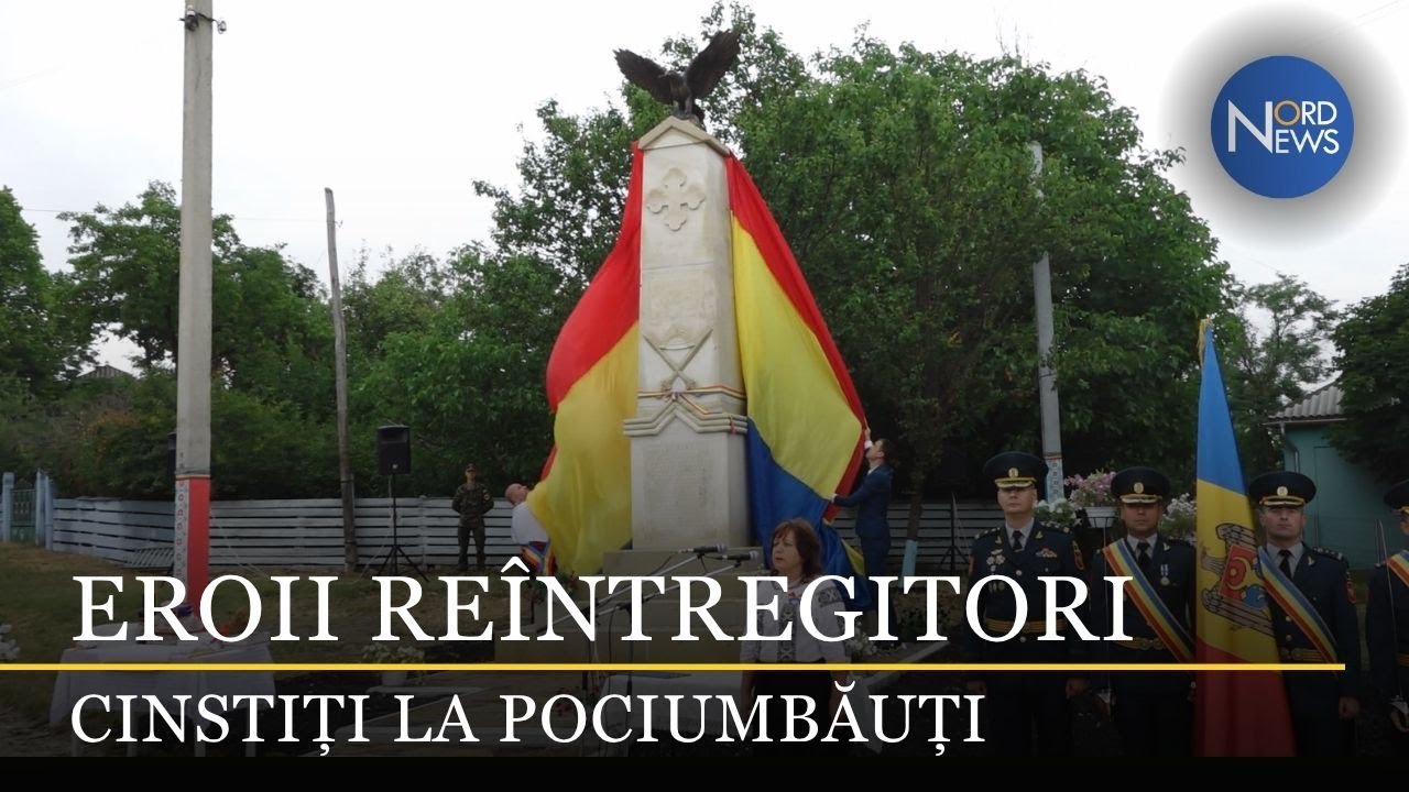 Eroii reîntregitori, cinstiți la Pociumbăuți, r. Rîșcani, printr-un monument