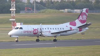 Sprint Air Saab 340 Arrival at Farnborough