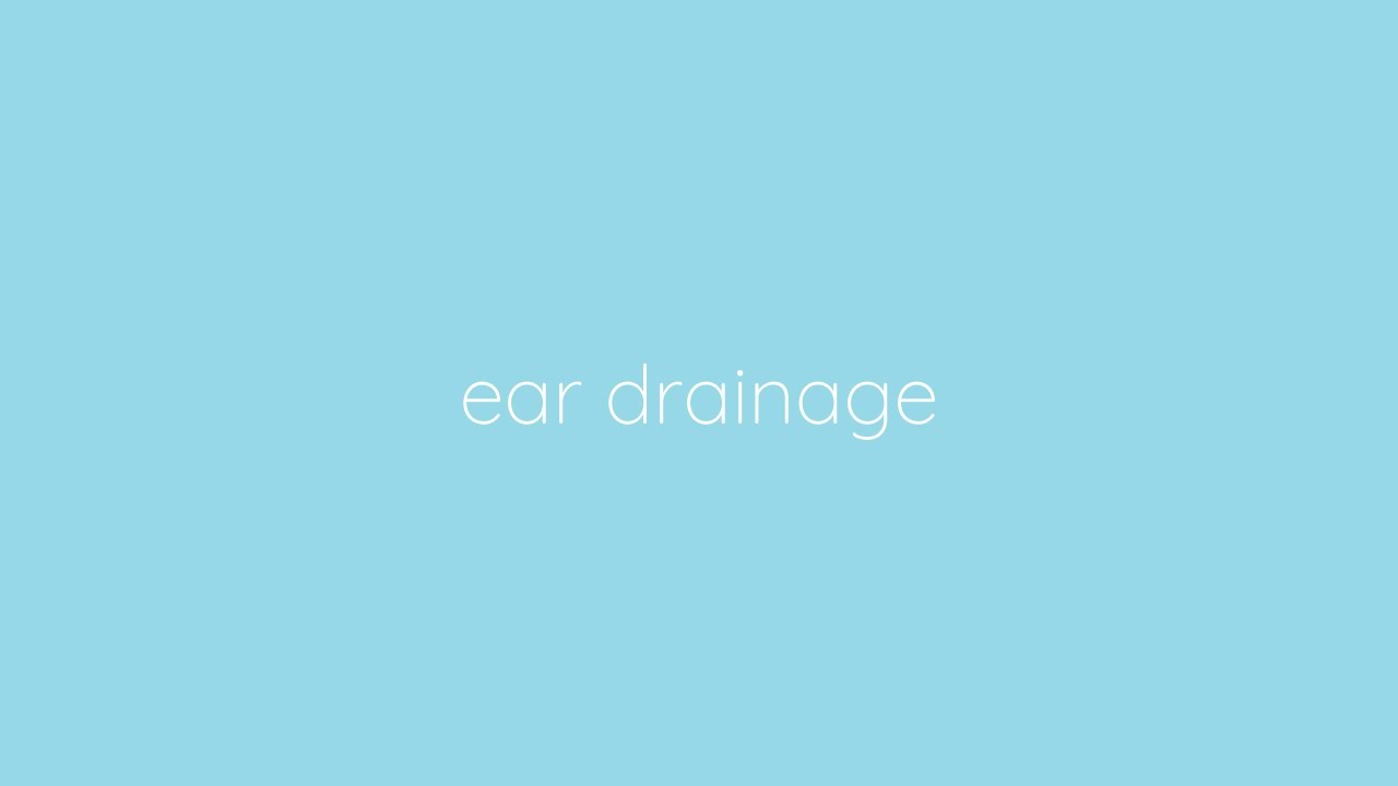 Sinus + Ear Drainage for kids YouTube