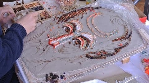 St. John Chrysostom, mosaic In progress