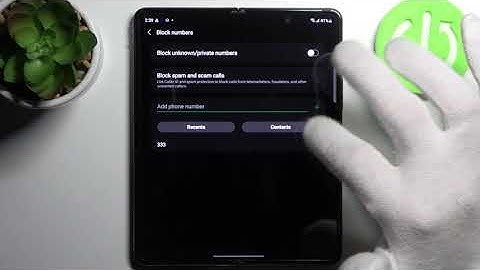 How to Unblock Number on SAMSUNG Galaxy Z Fold 3 – Remove Contact from Blacklist