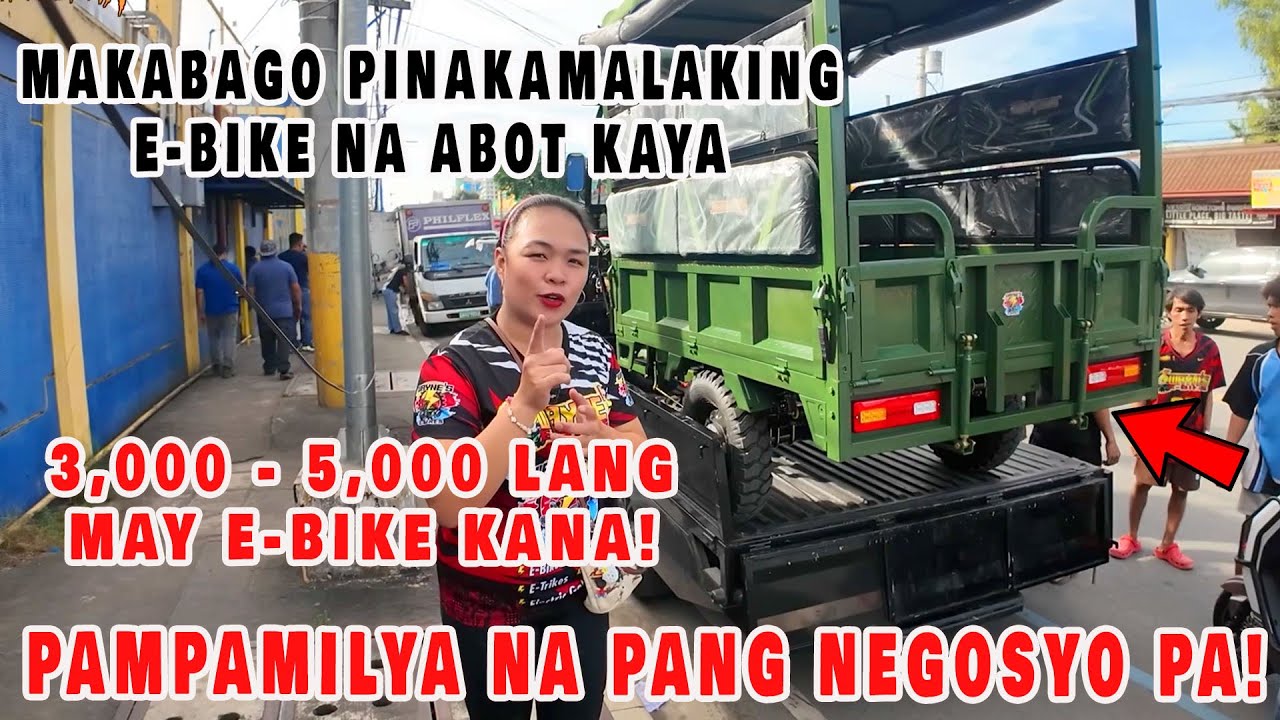MAKABAGO PINAKAMALAKING E-BIKE NA ABOT KAYA | BAWAS PRESYO PERFECT PAMPAMILYA NA PANG NEGOSYO PA!