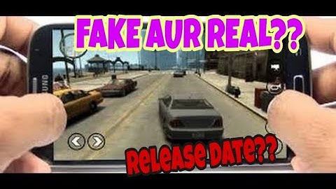 GTA 4 android release information.HINDI