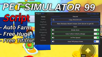 Pet Simulator 99 Script Auto Farm, Easy Huge & Titanic OP | Pc & Mobile | PASTEBIN