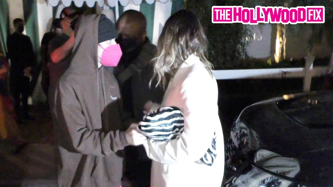 Justin & Hailey Bieber Confront Paparazzi Again While Leaving Dinner At The San Vicente Bungalows