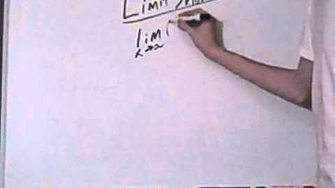 Calculus #7- Limits at Infinity