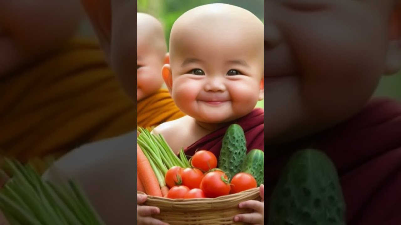 so cute little monk new video youtshort