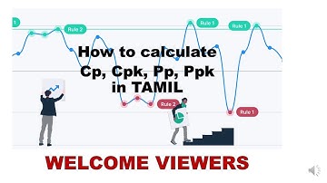 Tamil - How to calculate Cp, Cpk, Pp, Ppk