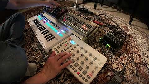 Dawless synth jam w. Model D, JX-08 and Model:Samples feat. Alesis Nanocompressor