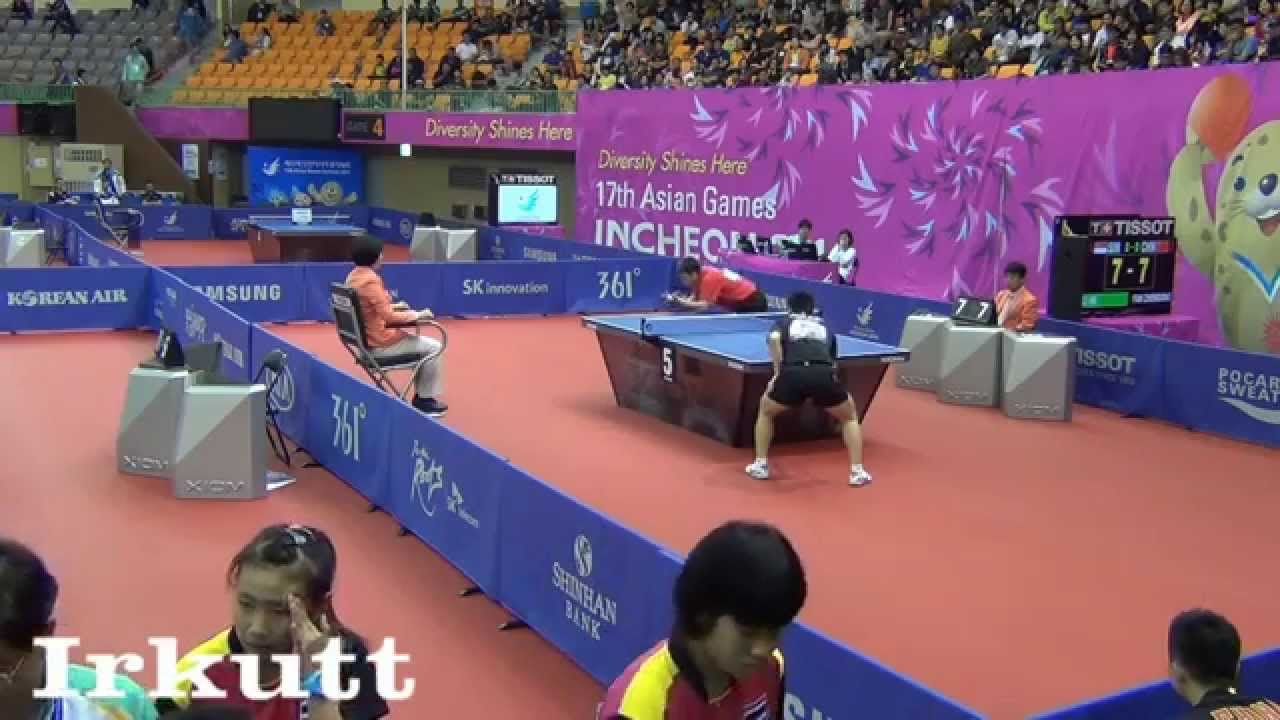Fan Zhendong vs. Li Hu. Asian Games 2014, Incheon.