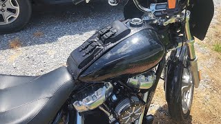 Leather Motorcycle Gas Tank Glove Box With Key Lockable Belt Clips