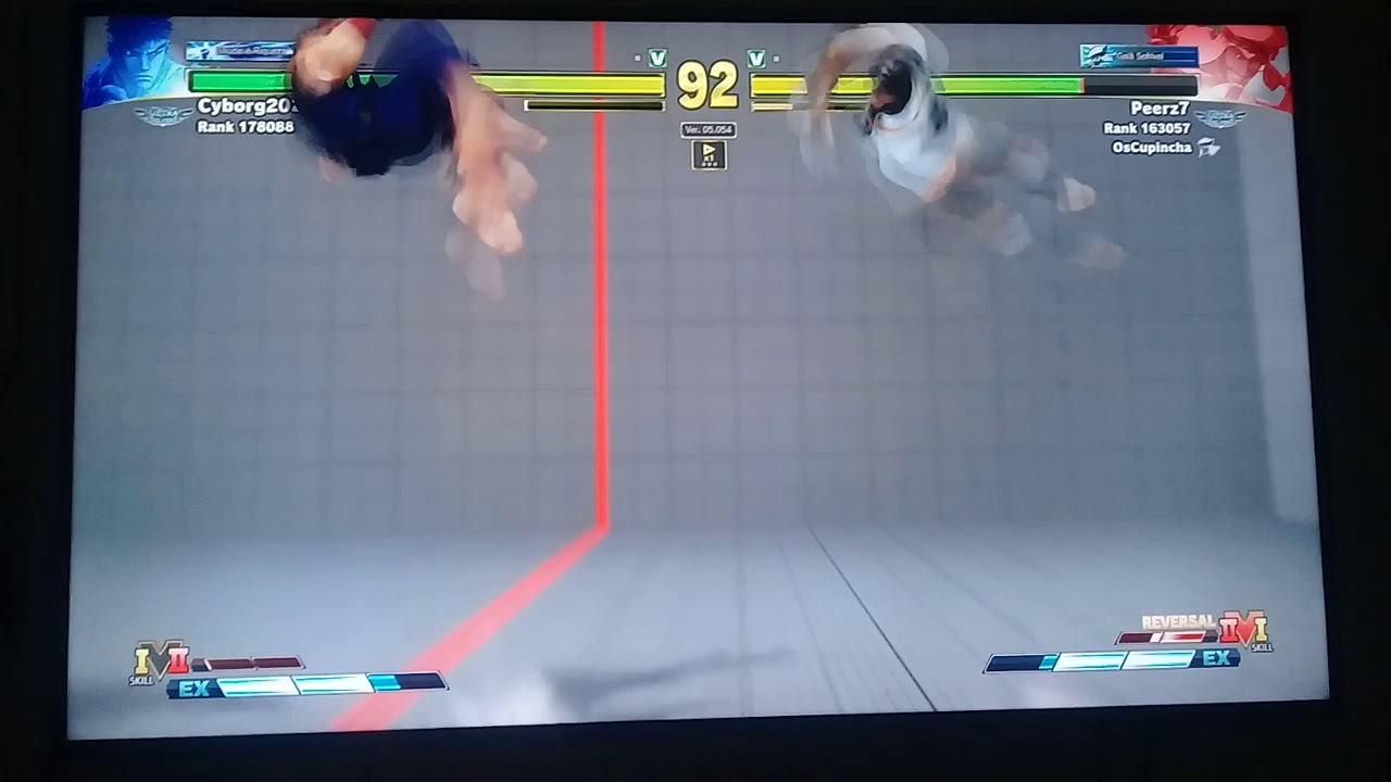 STREET FIGHTER 5 RYU PARRY VS RASHID RANK MATCH - YouTube