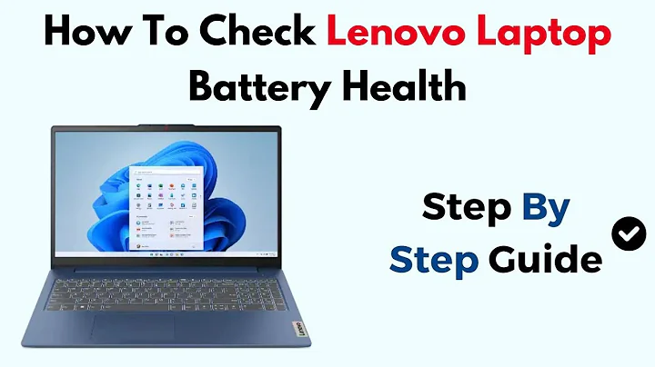 How To Check Lenovo Laptop Battery Health