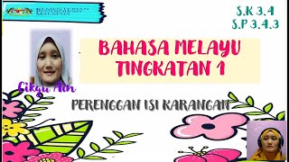 BAHASA MELAYU TINGKATAN 1- MEMBINA ISI KARANGAN