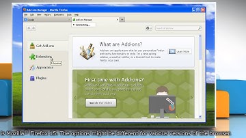 How to update Mozilla® Firefox extensions in Windows® XP