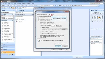 ms-outlook-2007-how-to-apply-settings-of-archieve-and-hide-to-do-bar-demo