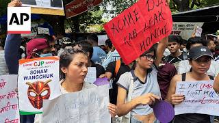 Thousands of young protesters camp on the streets in India's Cockroach movement
