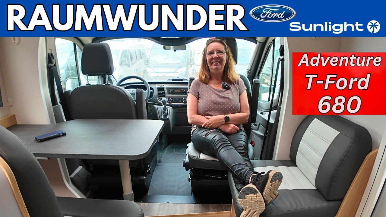 Ein Sunlight Adventure T 680 auf Ford , ein teilintegriertes Wohnmobil bei GÜMA in Wertheim