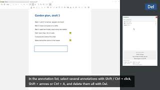 SumatraPDF: Select and delete many annotations