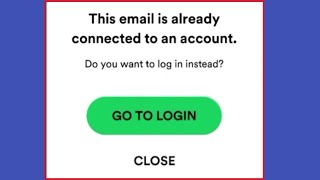spotify this email is already connected to an account || spotify email login problem by K A C - TECH 1,342 views 7 months ago 1 minute, 4 seconds