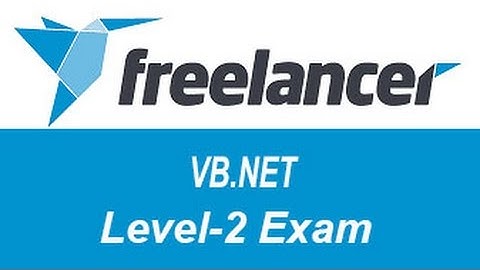 Freelancer VB.NET Exam Answers Level-2