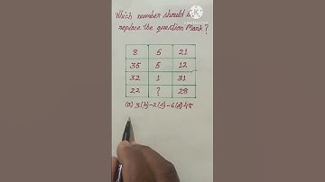 Which number replace the question mark? Find the correct answer?#number #question #ytshorts