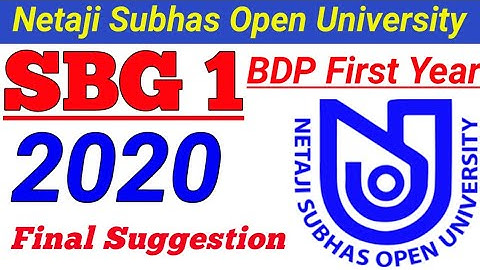 BDP/SBG-1 MCQ Question Final Suggestion 2020 | SBG-1 final suggestion |