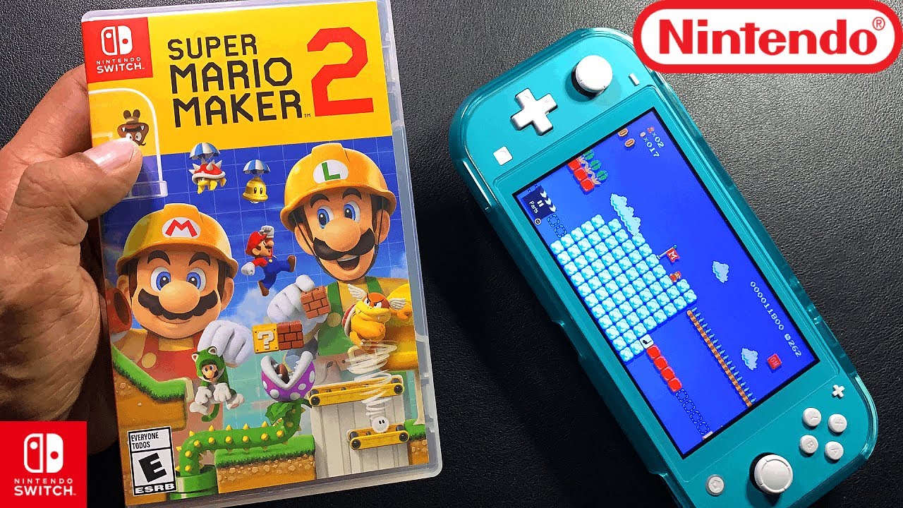 Super Mario Maker 2 | Unboxing and Gameplay | Nintendo Switch Lite - YouTube