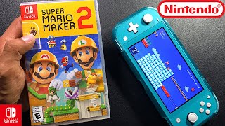 Super Mario Maker 2 | Unboxing and Gameplay | Nintendo Switch Lite
