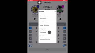 QS HOCKEY PRO APP - How to display a message on the scoreboard screenshot 2