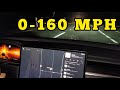 Tesla Model S Plaid 0-160 MPH & 40-160 MPH Acceleration