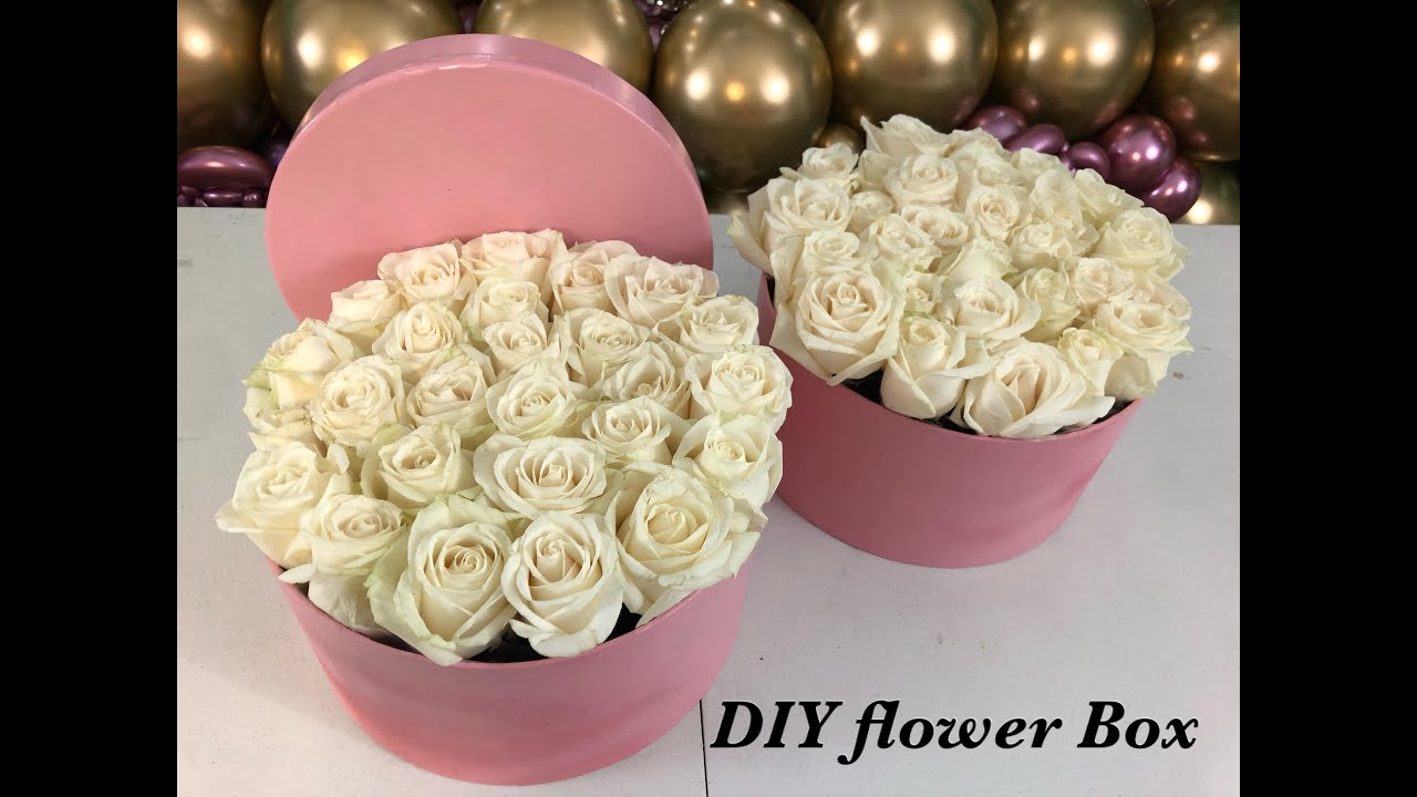 Super easy DIY Flower box (Fresh flowers) - YouTube
