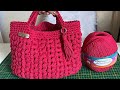 bolsa ponto puff em crochê