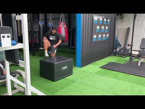 High box step off with deceleration hold