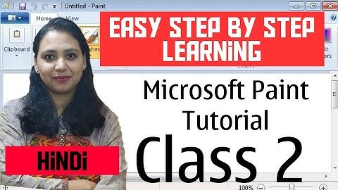 Microsoft Paint Tutorial |Paint Class 2 Hindi | Paint Complete Tutorial For kids | Abacus with Sneha