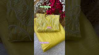 Beautiful Soft Candy Crush Saree With Bits Work