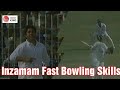 Inzamamulhaq show his fast bowling skills  snorter to mark taylor 1994